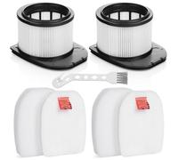 HOUSEMAX 2 HEPA Post Filters and 2 Foam & Felt Filters for Shark Stratos Anti Hair Wrap Cordless Stick Vacuum Cleaner IZ400 IZ420 IZ400UK IZ400UKT IZ400UKTBK IZ420UKT