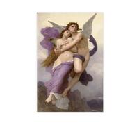 Houseoflove-thecupidandpsychepress-wordpress-com2-cupid-and-psyche-by-william-adolphe-bouguereau-1895 Canvas Poster Wall Art Decor Print Picture Paintings for Living Room Bedroom Decoration 24x36inch(