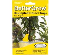 Houseplant Fruit Fly Traps, Bird Shaped Double-sided Fungus Gnat Sticky Catchers For All Insects, Plant Fly Control Indoor (15 PCS Yellow)