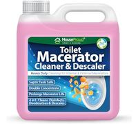 HouseProud Macerator Toilet Cleaner 1L - Concentrated Limescale Remover & Waste Pipe Descaler - Long-Lasting Fresh Scent - Safe for Saniflo, Caravan Toilets & Bathroom Pumps (1L)