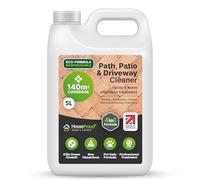 HouseProud Patio Cleaner 5L - Concentrated Spray & Leave Formula for Driveways, Decking, Fencing, Stone & Paths - Removes Moss, Algae, Mould & Black Spots - Outdoor Green Stain Remover