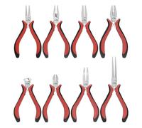HOUSERAN 8 Packs Jewelry Pliers Set, Jewelry Making Tools with Needle Nose Pliers, Wire Cutters, Round Nose Pliers, Bent Nose Pliers