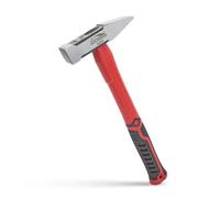 HOUSERAN Engineer Hammer 400g, Sheet Metal Hammer, Cross Peen Hammer with Non-Slip Rubber Grip for Construction, Gardening, Home Improvement