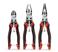 HOUSERAN Pliers Set, 3 Pcs, for DIY & Home Use, Multifunctional