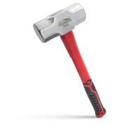 HOUSERAN Sledge Hammer 3 Lb(1.62kg), Sledge Hammer with Non-Slip Rubber Grip, Heavy Duty Hammer for Construction, Gardening, Home Improvement