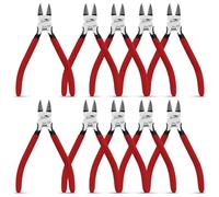 HOUSERAN Wire Cutters 10 Pack, 6 inch, Side Cutters, Flush Cut Pliers