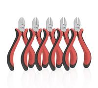 HOUSERAN Wire Cutters 4"-5 Pack Side Cutters for Jewelry Making with Spring Loaded for DIY, Craft, Repairing