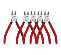 HOUSERAN Wire Cutters 5 Pack, 6 inch, Side Cutters, Flush Cut Pliers | Spring Loaded Cutting Pliers, Flush Cutter, Wire Cutters Heavy Duty for Jewelry Making, Crafts, Zip Tie