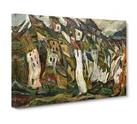 Houses By Chaim Soutine Canvas Print | Gallery Wrapped 30mm Frame Wall Art | 30x20 inches | Ready to Hang | Classic Picture | Living Room Bedroom Lounge Office