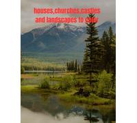 houses, churches, castles and landscapes to color: coloring pages