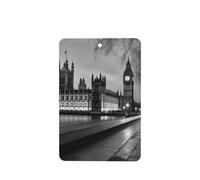 Houses of parliament Car Air Fresheners Cards 4 Pcs Long Lasting Car Fresheners Gifts for Men Women Auto Aromatherapy Tablets Hanging Scented Card Rearview Mirror Pendant - Lavender Scent