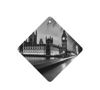 Houses of parliament Car Air Fresheners Cards 4 Pcs Long Lasting Car Fresheners Gifts for Men Women Auto Aromatherapy Tablets Hanging Scented Card Rearview Mirror Pendant - Lavender Scent