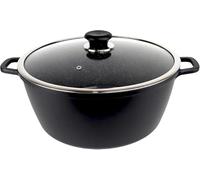 Housetronics 44cm Stock Pot with Lid, Non-Stick Die-Cast Aluminium Cooking Pot, Ceramic Coating, Induction & Oven Safe Casserole Pan, Large Heavy Duty Cookware, 22.4 L