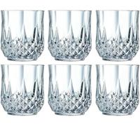 Housetronics Crystal Glasses Set of 6 for Wine, Whiskey, Juice, Gin-Cocktail & Whisky Glasses Set-290ml Crystal Whiskey Glasses Set-Cut Glass Whiskey Tumblers Gift Set