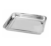 Housetronics Stainless Steel Baking Tray Set of 2, Baking Sheet Cookie Tray Professional, 45x 35x 6.8 cm, Non Toxic & Healthy, Mirror Finish & Rust Proof, Easy Clean & Dishwasher Safe