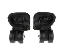 HouseVibe 2X 1 Pair Swivel Suitcase Luggage Mute Wheels Replacement Casters for Trolley Black - Easy Installation and Demolition - 1.93inch Small Size