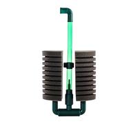 HouseVibe Aquarium Sponge Filter, Quiet Adjustable Height Internal Water Filter for Fish Tank, Easy to Replace Sponge (without Air Pump)- 20cm to 26cm