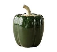 HouseVibe Chili Pepper Shaped Jar Airtight Storage Container, Decorative Kitchen Canister for Spices & Herbs, Collectible Novelty Tin- Green