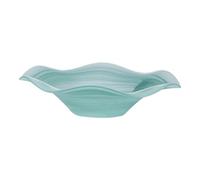 HouseVibe Decorative Fruit Bowl, Modern and Elegant Serving Platter, Multi-Purpose Dish for Candy, Salads, Cupcakes, and Entertaining- Green