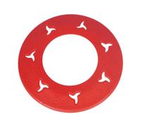 HouseVibe Dog Flying Disc with Non-Slip Texture and Bite-Resistant Material, 8.5 Inch Aerodynamic Frisbee for Outdoor Play and Training- Red