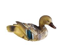 HouseVibe Floating Duck Pond Decor Garden Duck Statue Centerpiece Ornament Collection Animal Sculpture Resin Figurine for Patio Outdoor- Yellow