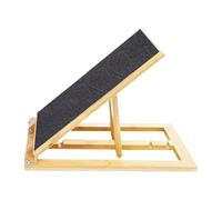 HouseVibe Foldable Dog Nail Scratch Board with Treat Box, Portable Wooden Nail File Toy for Small Medium Large Dogs, Travel Grooming Tool 14.96x9.84 Inch