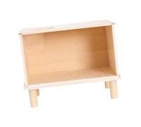 HouseVibe Hamster Digging Box Sand Bath Burrow Box with Clear Window DIY Cage Decor for Gerbils Dwarf Hamsters Small Pets- S