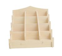 HouseVibe Postcard Display Stand Sticker Holder Portable Wooden Countertop Organizer Rack for Craft Collection & Show Stationery Photos 13.19x9.84x12.60inch