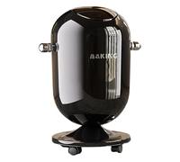 HouseVibe Press-Type Waste Bin with Swing Lid, Double-Chamber Rollable Waste Container, Modern PP Waste System with Silent Closure for Home Office- Black