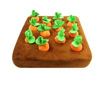 HouseVibe Pull The Carrot Stuffed Toy Interactive Pet Dog Toy Children's Cushion Pad Kids Gift Plush Carrot 13.78x13.78inch