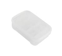 HouseVibe Stable Reptile Breeding Container with Transparent Surface for Easy Hatching for Terrariums and Private Breeding (7.09x5.12x1.97inch)- White