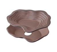 HouseVibe Turtle Bathing Pool Landscape Tortoise Water Bowl for Frog Snake Reptile Pets Ceramic Food Dish 12.60x9.84x1.97 inch