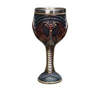 HouseVibe Vintage Medieval Goblet Dragon Pattern Drinking Glass Multipurpose Anniversary Decoration 7.01 Inch Stainless Steel- Red