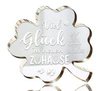 Housewarming Gifts for Home and House, Lucky Clover Acrylic Decoration - Housewarming Gift House & Apartment, Gift for Housewarming, Topping Out Gift for Women, Men, Colleagues, Neighbours