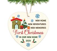 Housewarming Gifts for New House Apartment New Home Ornament Holiday Decor Gift for First Time Homeowners Couple Newly Family Hanging Christmas Decorations Home Owners Friends Neighbors Gifts