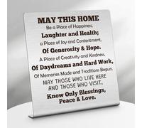 Housewarming Gifts Plaque Sign for Couple Home Office Desk Decor New Home Gift House Warming Gift for Friends Couple New Homeowner Desk Decorations Sign Presents for House Buyers