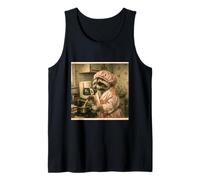 Housewife Mama Cooking in the Kitchen Raccoon Meme Tank Top