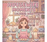 Housewife Moments Coloring Book: 90 Relaxing Pages of Cozy Homemaking, Motherhood, and Self-Care Scenes | Stress Relief Adult Coloring for Women, Moms, Teens, and Creative Mindfulness