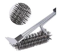 HOUSHOPE BBQ Grill Brush, BBQ Brush Cleaner for Grill, Cleaning Brush, Bristle Free Suitable