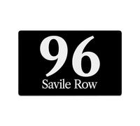Housics Personalised House Sign | Made from Composite Aluminium - Fully Durable and Waterproof Plaque | Custom with Any Door Number & Street Name (Black, 280MM*160MM)
