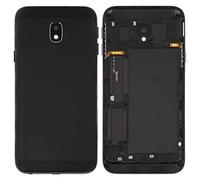 Housing Back Cover Battery Cover Replacement Repair Parts compatible with Samsung J330F Galaxy J3 (2017), (black)