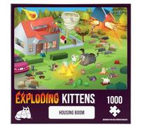 Housing Boom Jigsaw Puzzle by Exploding Kittens - 1000 Pieces, Ideal for Adults, Teens, and Kids - A Funny and Artistic Cat-Themed Puzzle