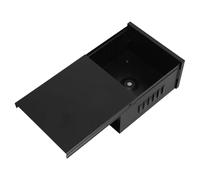 Housing Enclosure with Ventilated Slots Rainproof Transformer Wall Mount | Plastic Black Shell, UV Shielded Surface, Dust Protection, for Lamp Posts and Base Stations