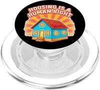 Housing Is a Human Right Statement Design PopSockets PopGrip for MagSafe