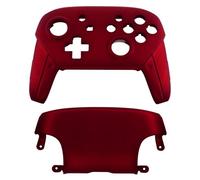 Housing shell for Nintendo Switch Pro controllers soft touch front & back cover replacement - Red | ZedLabz