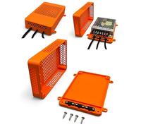 Housing Suitable for Mean Well LRS Series Switching Power Supply Compatible with Meanwell LRS-35 LRS-50 LRS-100 LRS-150 LRS-200 (Orange, LRS 100)