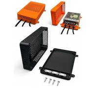 Housing Suitable for Mean Well LRS Series Switching Power Supply Compatible with Meanwell LRS-35 LRS-50 LRS-100 LRS-150 LRS-200 (Black, LRS 100)