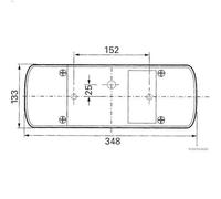 Housing, tail light assembly HERTH+BUSS ELPARTS 83840186 for G 3.791 1979-1987