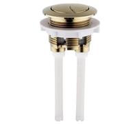 Housler® Brushed Brass Universal Toilet Dual Flush Button Fit 38-42mm Cistern Hole