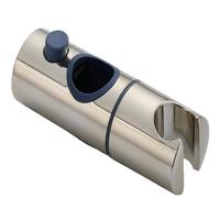 Housler Light GOLD Shower Head Holder, Adjustable 22mm Diameter Hand Shower Holder Bracket for Slide Bar. Removable Slider Clamp Bathroom Replacement, 45 Degree Rotation Sprayer Holder Gold